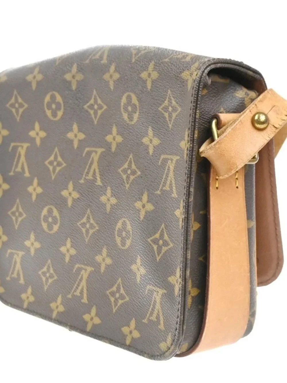 LOUIS VUITTON Cartouchiere MM Shoulder Bag Monogram Leather Brown M51253 83KC660 - Picture 3 of 16